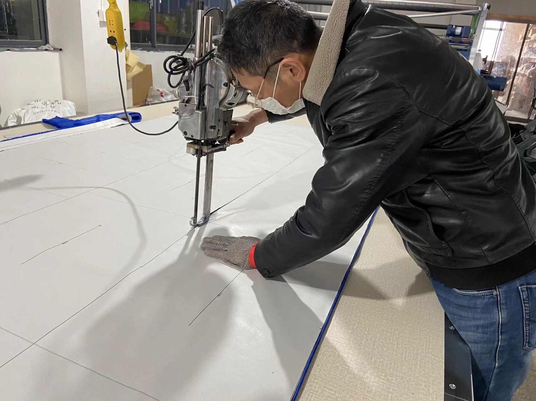 cut the fabric
